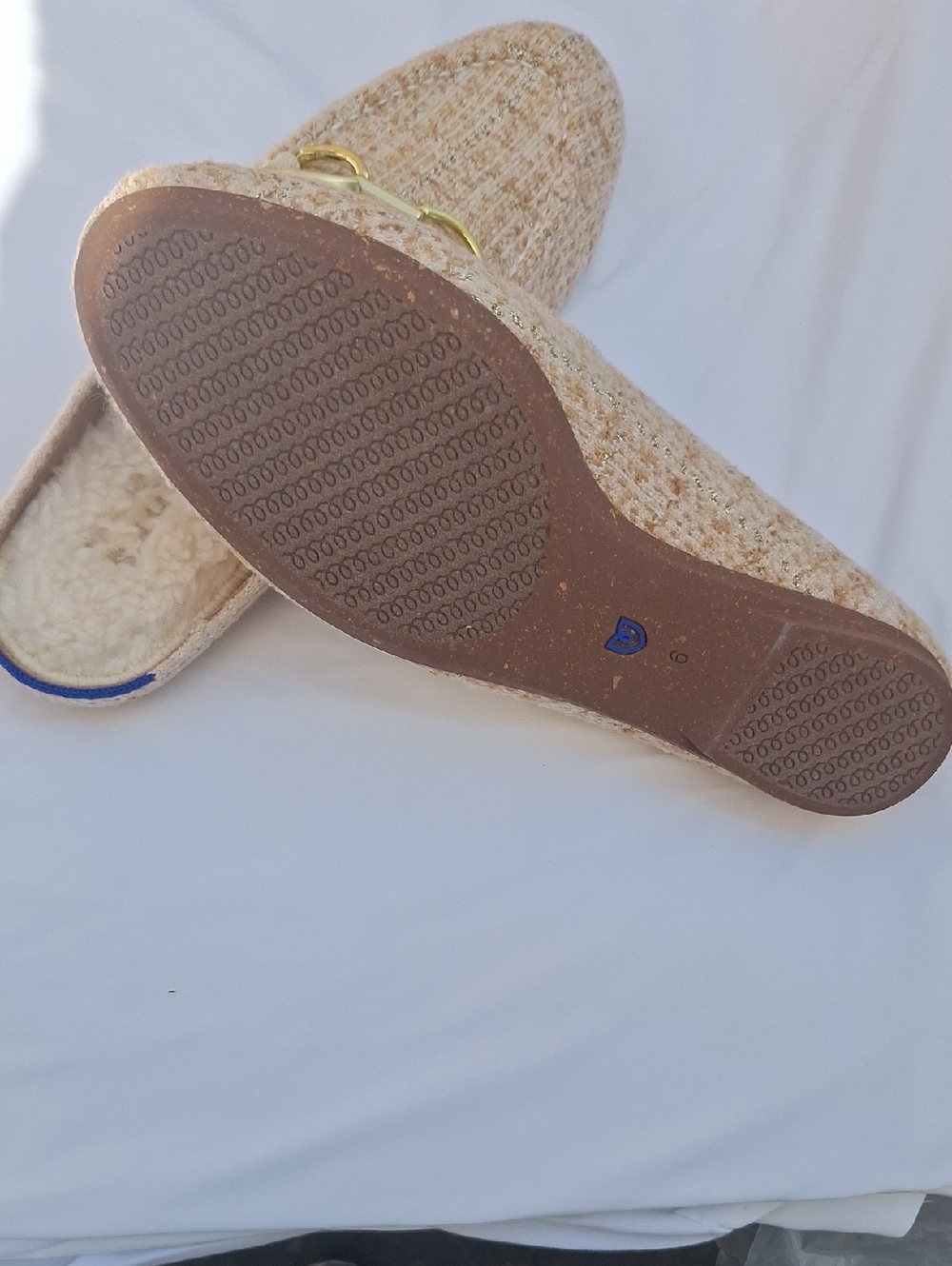 Rothy's Moonlit Tweed Cozy Bit Loafer Mule - Picture 3 of 5